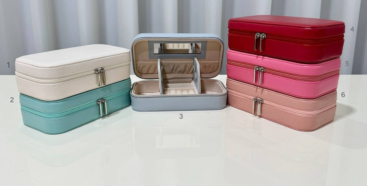 جعبه جواهرات زیورآلات زیپ دار