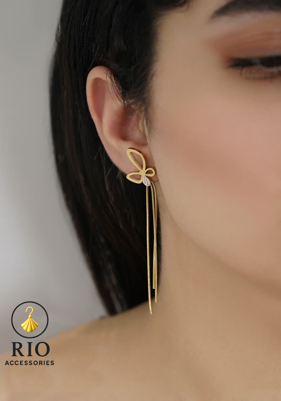 گوشواره آویز زنانه استیل