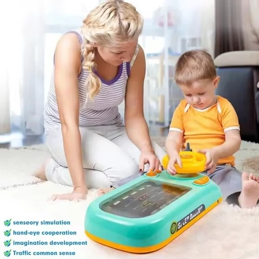 اسباب بازی ماشینی برقی با صفحه متحرک و شبیه ساز رانندگی