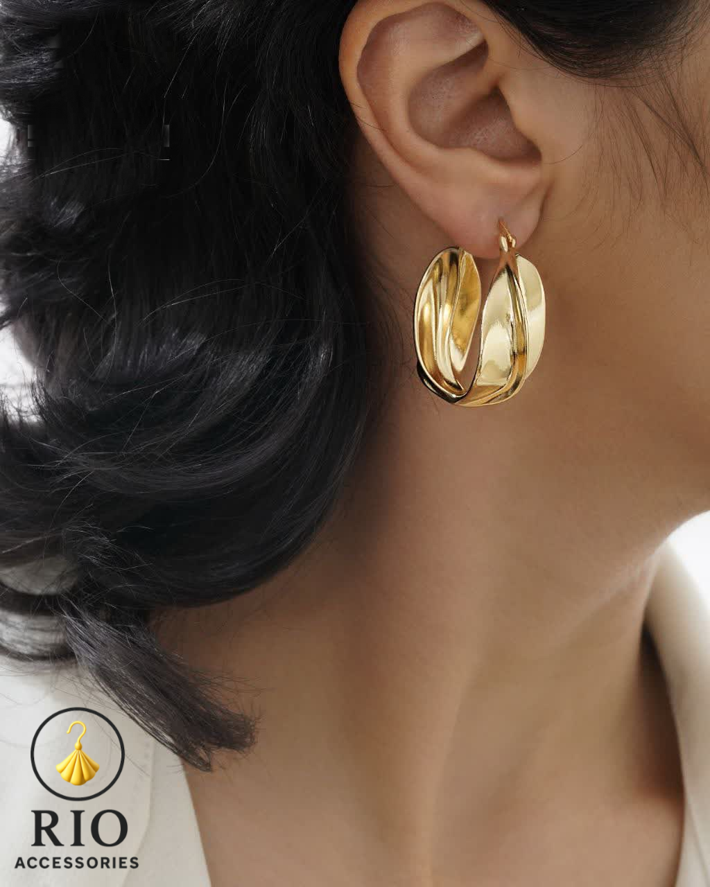 گوشواره زنانه طلایی