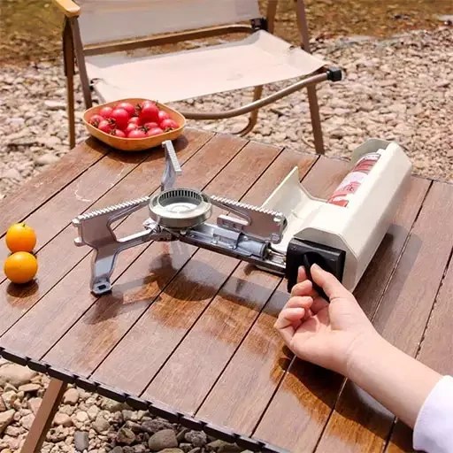 اجاق گاز مسافرتی تاشو قابل حمل مدل خرچنگی دارای کیف حمل