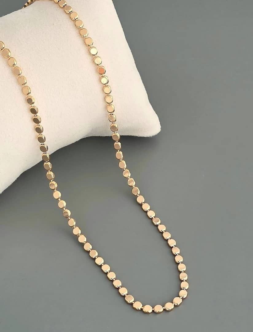 زنجیر زنانه طلایی برند ژوپینگ رنگ ثابت